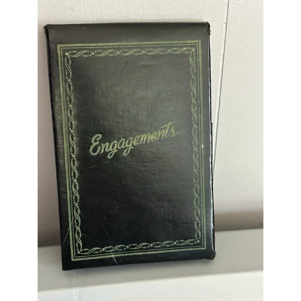VTG Daily Schedule Black Book Morning Afternoon Evening Engagements 80s 90s USA